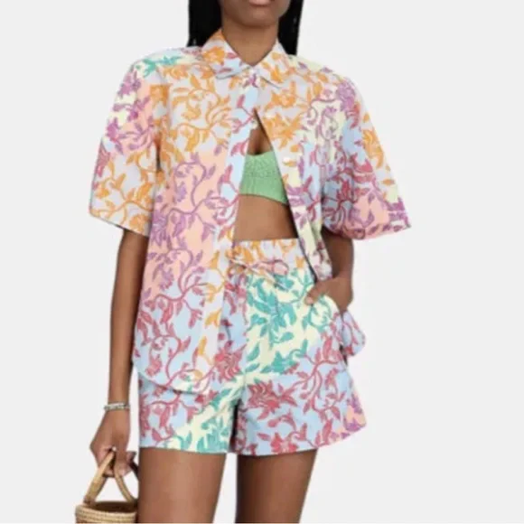 Derek Lam 10 Crosby Keaton Oversized Button Down Shirt - Picture 1 of 10